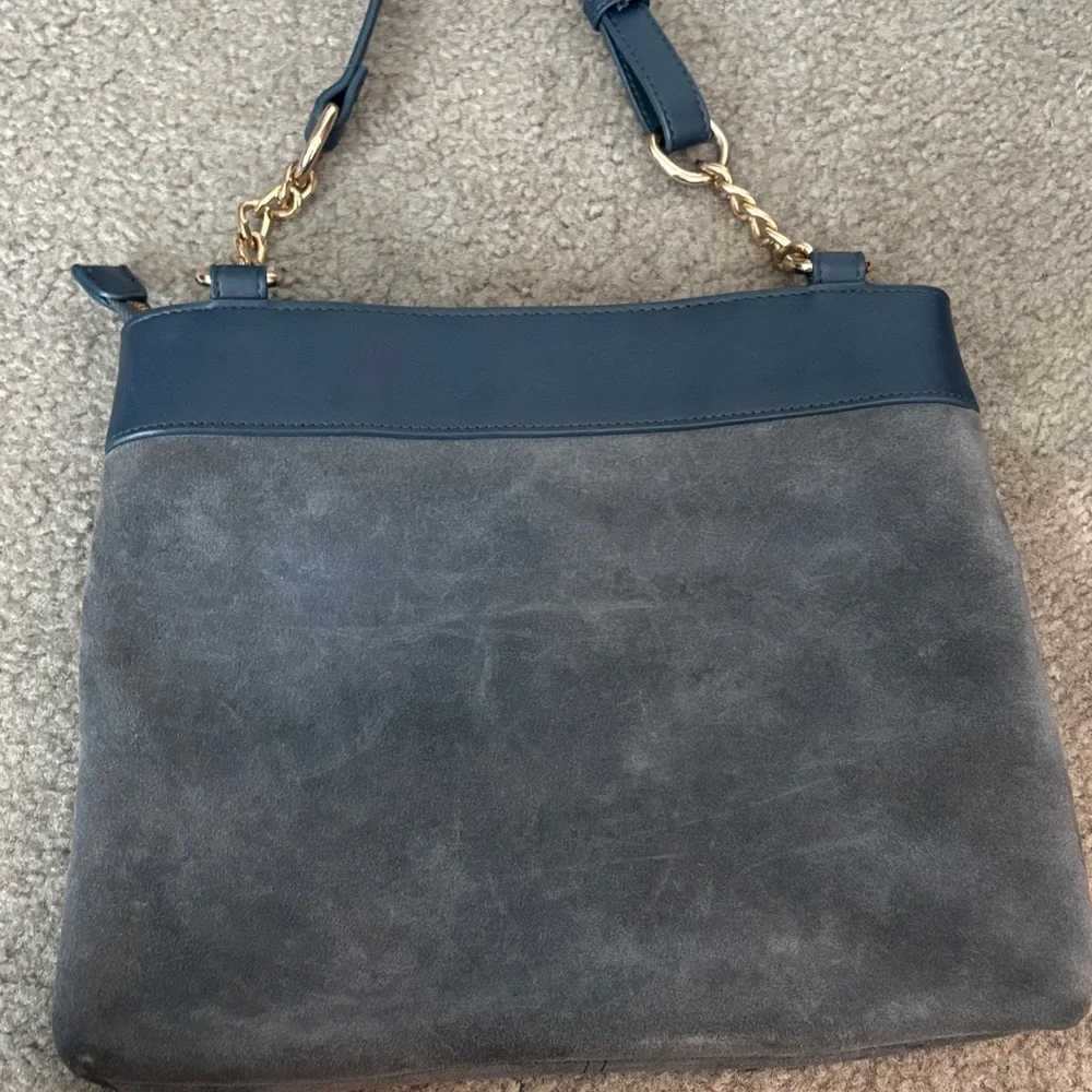 Spartina Gorgeous Gray-Blue Shoulder Bag